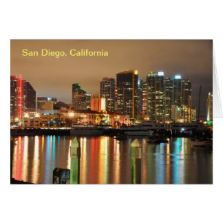 San Diego skyline reflecties