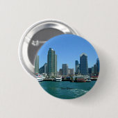 San Diego Skyline Ronde Button 5,7 Cm (Voorkant /achterkant)