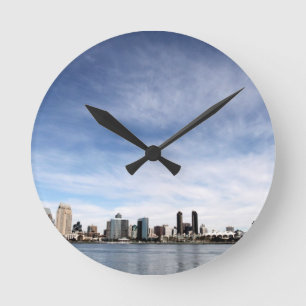 San Diego Skyline Ronde Klok