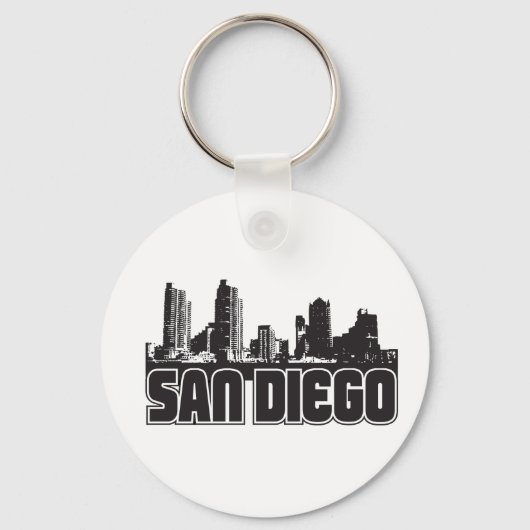 San Diego Skyline Sleutelhanger (Voorkant)