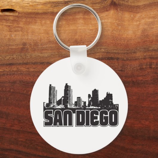 San Diego Skyline Sleutelhanger (Voorkant)