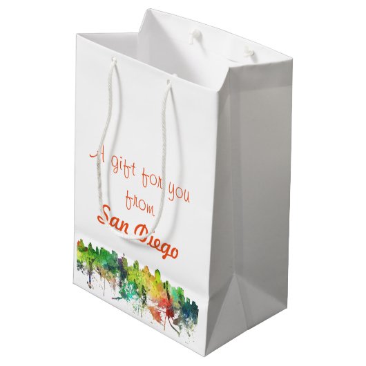 SAN DIEGO SKYLINE SP - MEDIUM CADEAUZAKJE (Achterkant Gekanteld)