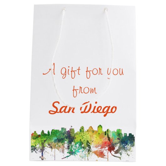 SAN DIEGO SKYLINE SP - MEDIUM CADEAUZAKJE (Achterkant)