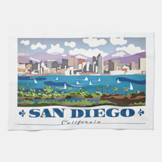 San Diego Skyline Theedoek