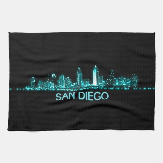 San Diego Skyline Theedoek (Horizontaal)
