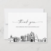 San Diego Skyline trouwfoto dank u kaart (Voorkant)