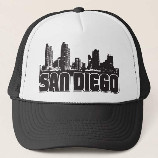 San Diego Skyline Trucker Pet (Voorkant)