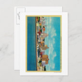 San Diego Skyline uit de BaySan Diego, CA Briefkaart (Voorkant / Achterkant)