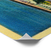 San Diego Skyline uit de BaySan Diego, CA Poster (Hoek)