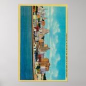San Diego Skyline uit de BaySan Diego, CA Poster (Voorkant)