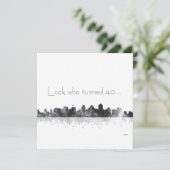 SAN DIEGO SKYLINE - Uitnodiging (Staand voorkant)