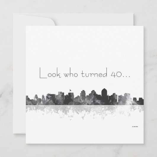 SAN DIEGO SKYLINE - Uitnodiging (Voorkant)