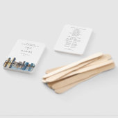 San Diego Skyline Watercolor Wedding Program Handwaaier (Niet-gemonteerd)