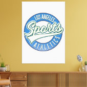 San Diego Sports Athletic logo Canvas Afdruk (Insitu (Woonkamer))