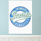 San Diego Sports Athletic logo Canvas Afdruk (Insitu (Houten vloer))