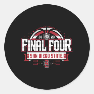 San Diego State Aztecs finale 4 Basketball 2023 Ronde Sticker