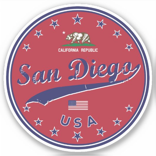 San Diego Sticker (Voorkant)