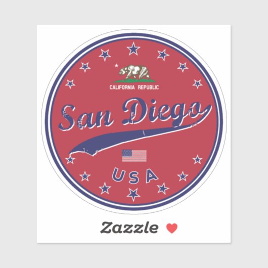 San Diego Sticker (Vel)