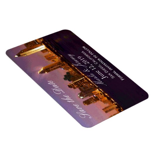 San Diego stijl opslaan van de datum Magneet (Rechterzijde)