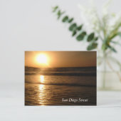 San Diego Sunset Briefkaart (Staand voorkant)