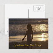 San Diego Sunset Briefkaart (Voorkant / Achterkant)