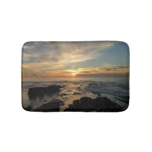 San Diego Sunset I California Seascape Badmat