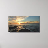 San Diego Sunset I California Seascape Canvas Afdruk (Voorkant)