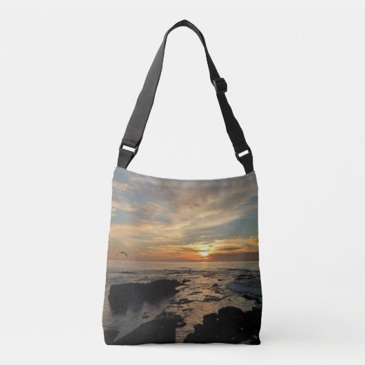 San Diego Sunset I California Seascape Crossbody Tas (Voorkant)