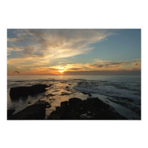 San Diego Sunset I California Seascape Foto Afdruk