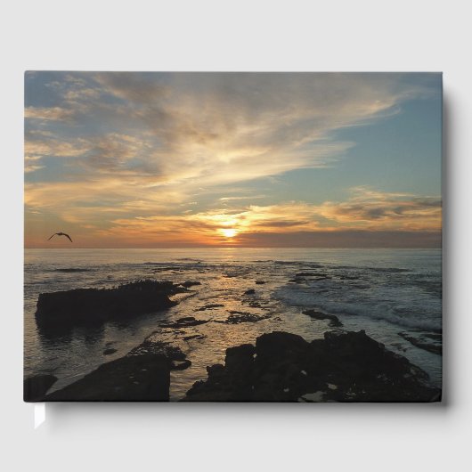 San Diego Sunset I California Seascape Gastenboek (Voorkant)