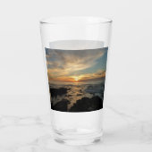 San Diego Sunset I California Seascape Glas (Achterkant)
