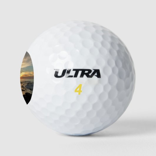 San Diego Sunset I California Seascape Golfballen (Logo)