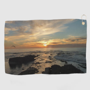 San Diego Sunset I California Seascape Golfhanddoek