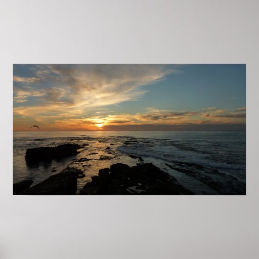 San Diego Sunset I California Seascape Poster (Voorkant)