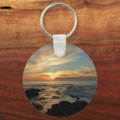 San Diego Sunset I California Seascape Sleutelhanger (Achterkant)