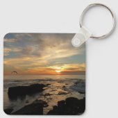San Diego Sunset I California Seascape Sleutelhanger (Achterkant)