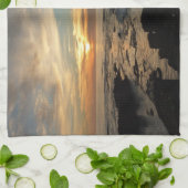 San Diego Sunset I California Seascape Theedoek (Gevouwen)