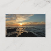 San Diego Sunset I California Seascape Visitekaartje (Achterkant)