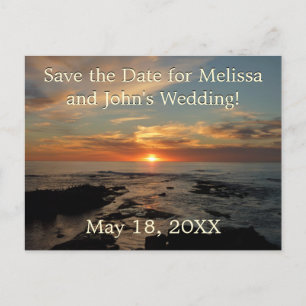 San Diego Sunset II California Seascape Aankondigingskaart