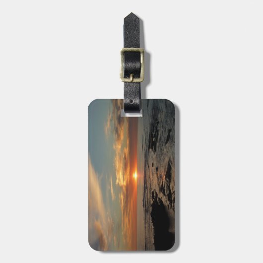 San Diego Sunset II California Seascape Bagagelabel (Voorkant verticaal)