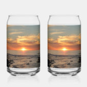 San Diego Sunset II California Seascape Blikvorm Glas (Links)