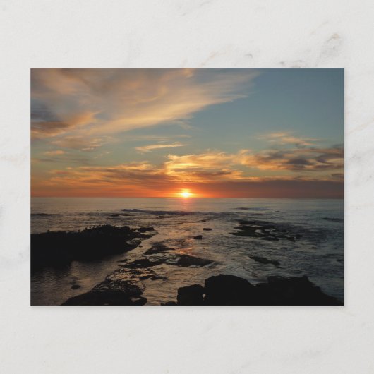 San Diego Sunset II California Seascape Briefkaart (Voorkant)