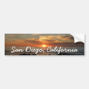 San Diego Sunset II California Seascape Bumpersticker