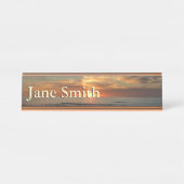 San Diego Sunset II California Seascape Bureau Naambordje (Voorkant)