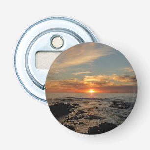 San Diego Sunset II California Seascape Button Flesopener