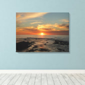 San Diego Sunset II California Seascape Canvas Afdruk (Insitu (Houten vloer))