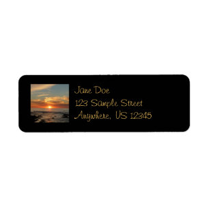 San Diego Sunset II California Seascape Etiket