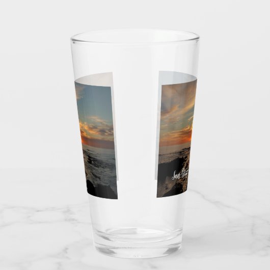 San Diego Sunset II California Seascape Glas (Rechts)