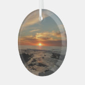 San Diego Sunset II California Seascape Glas Ornament (Voorkant links)