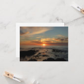 San Diego Sunset II California Seascape Kaart (Voorkant / Achterkant in situ)